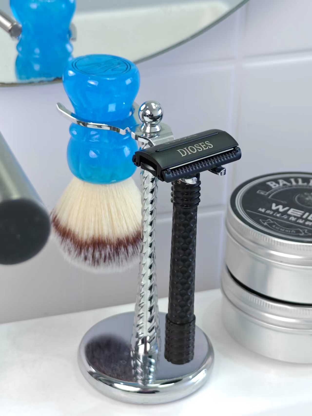 DIOSES™ Primo Adjustable Safety Razor – Matte Black