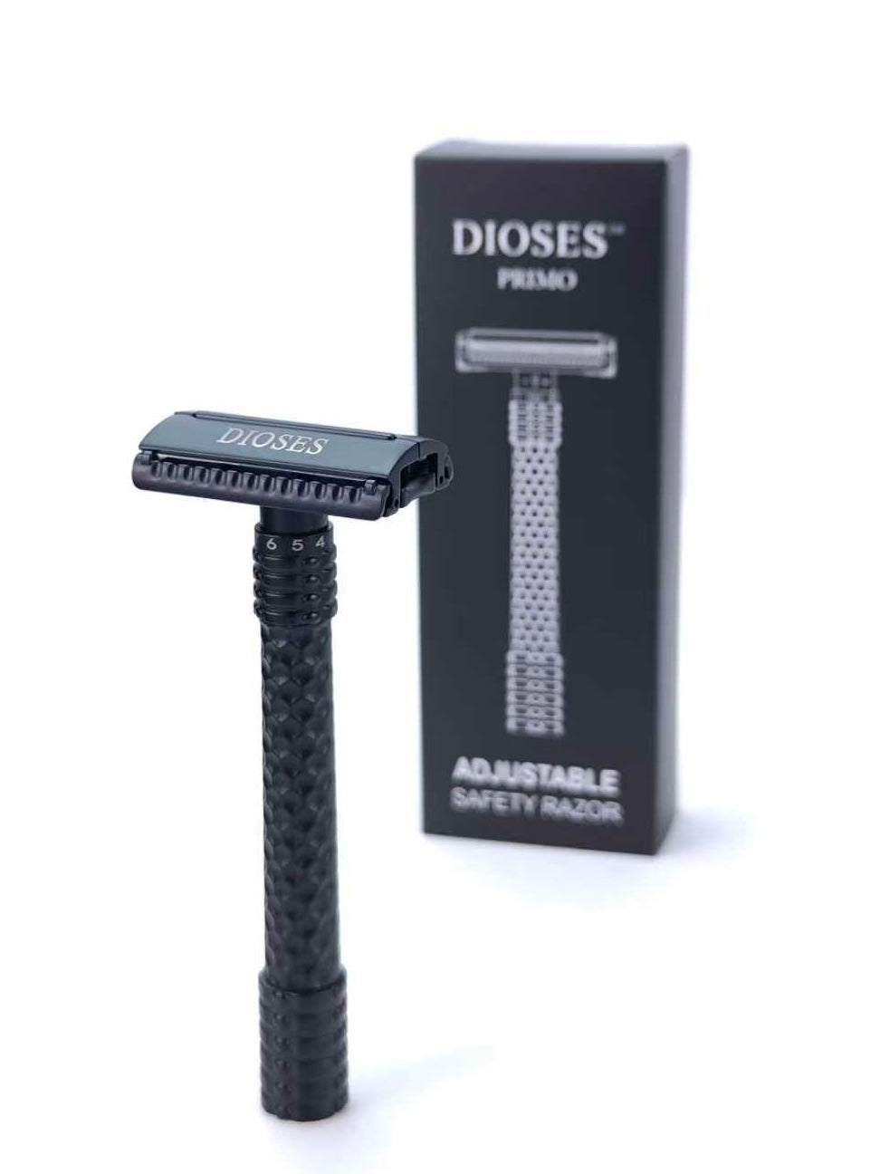 DIOSES™ Primo Adjustable Safety Razor – Matte Black